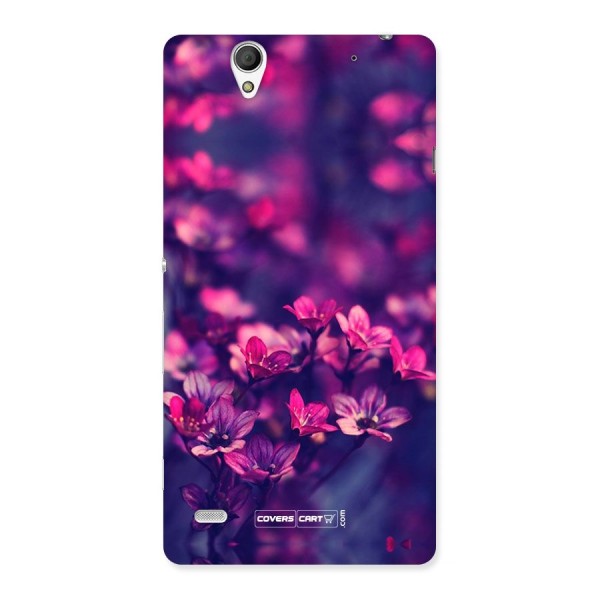 Violet Floral Back Case for Sony Xperia C4