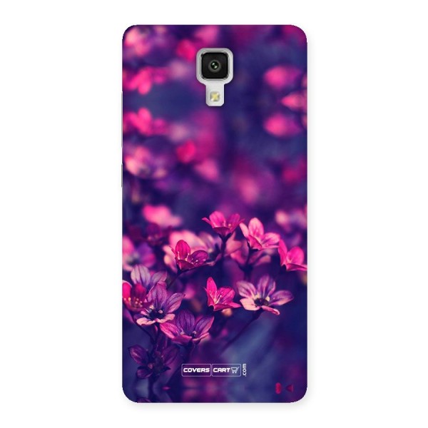 Violet Floral Back Case for Xiaomi Mi 4