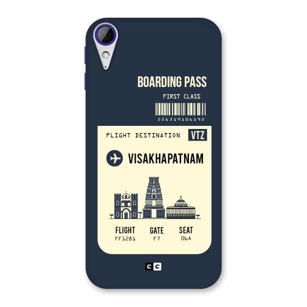 Vishakapatnam Boarding Pass Back Case for Desire 830