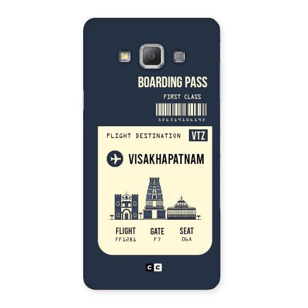 Vishakapatnam Boarding Pass Back Case for Galaxy A7