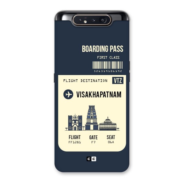 Vishakapatnam Boarding Pass Back Case for Galaxy A80