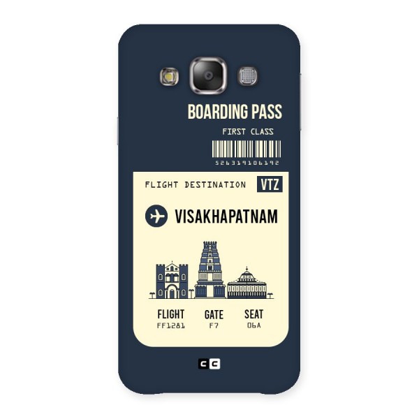 Vishakapatnam Boarding Pass Back Case for Galaxy E7