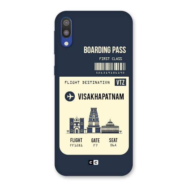 Vishakapatnam Boarding Pass Back Case for Galaxy M10