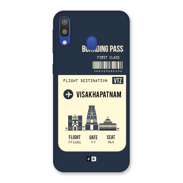 Vishakapatnam Boarding Pass Back Case for Galaxy M20