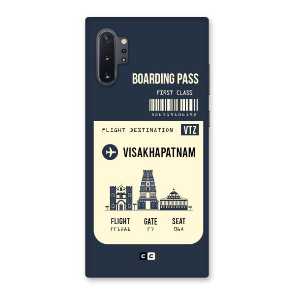 Vishakapatnam Boarding Pass Back Case for Galaxy Note 10 Plus