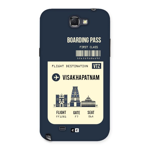 Vishakapatnam Boarding Pass Back Case for Galaxy Note 2