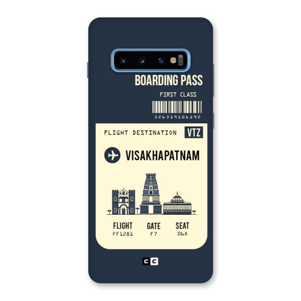 Vishakapatnam Boarding Pass Back Case for Galaxy S10 Plus