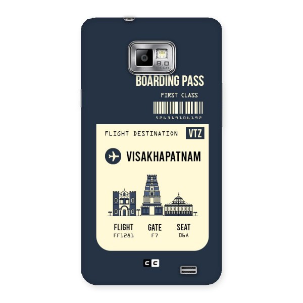 Vishakapatnam Boarding Pass Back Case for Galaxy S2