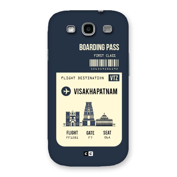 Vishakapatnam Boarding Pass Back Case for Galaxy S3