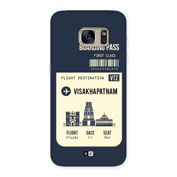 Vishakapatnam Boarding Pass Back Case for Galaxy S7