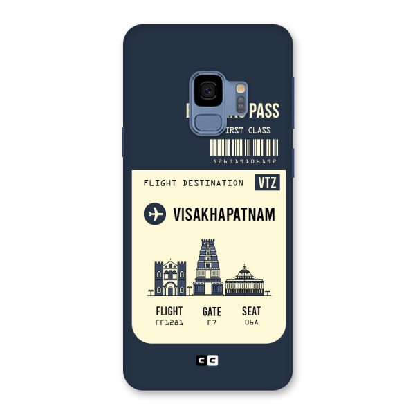 Vishakapatnam Boarding Pass Back Case for Galaxy S9