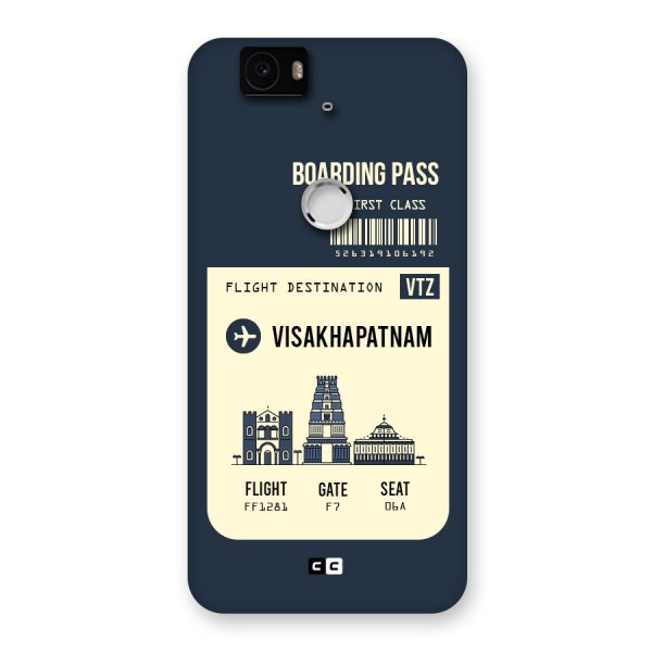 Vishakapatnam Boarding Pass Back Case for Google Nexus-6P