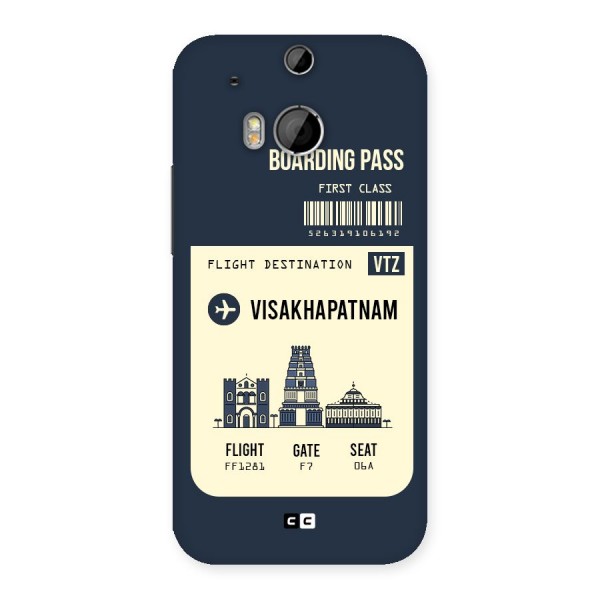 Vishakapatnam Boarding Pass Back Case for HTC One M8