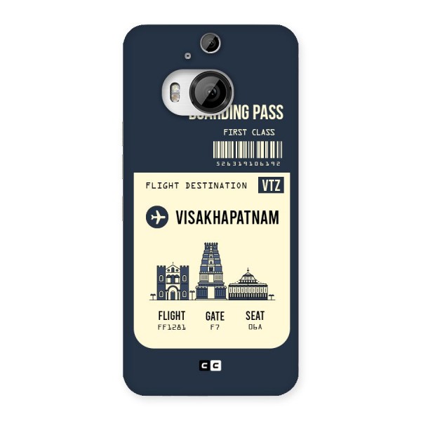Vishakapatnam Boarding Pass Back Case for HTC One M9 Plus