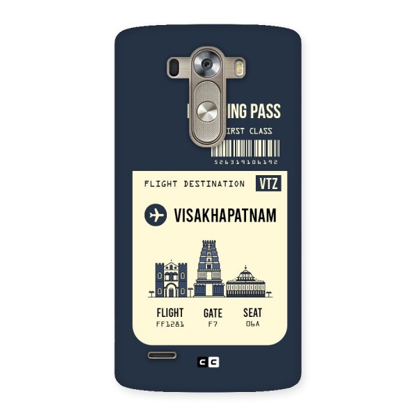 Vishakapatnam Boarding Pass Back Case for LG G3