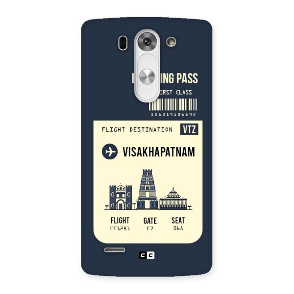 Vishakapatnam Boarding Pass Back Case for LG G3 Beat