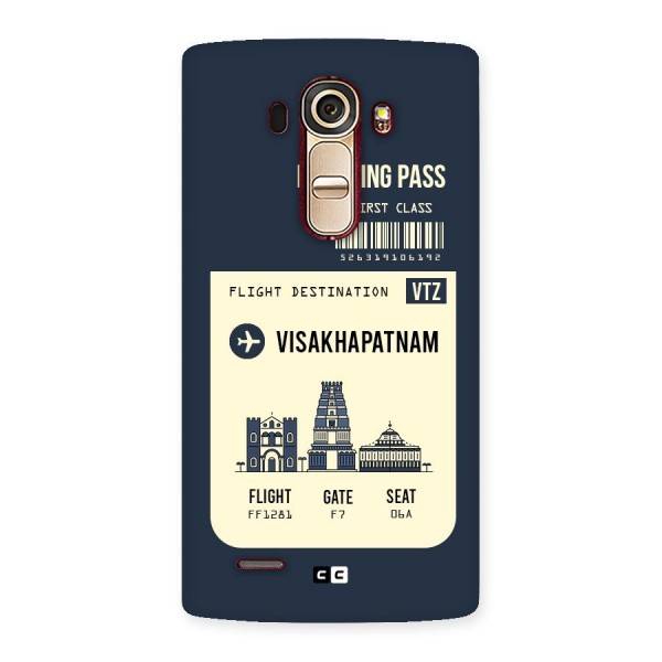 Vishakapatnam Boarding Pass Back Case for LG G4