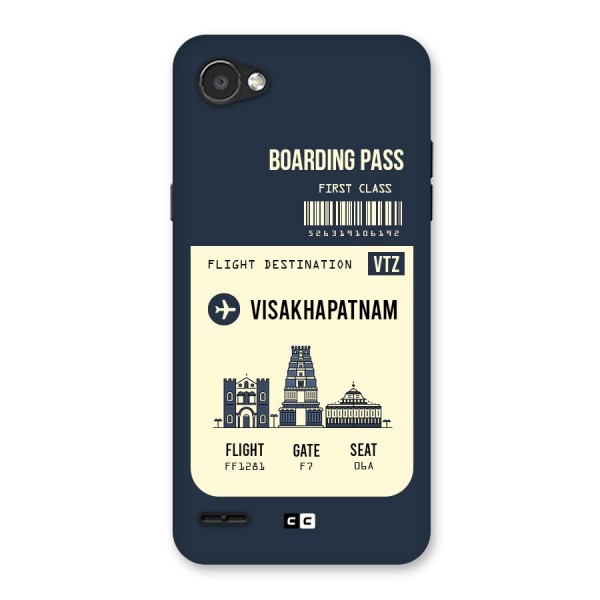 Vishakapatnam Boarding Pass Back Case for LG Q6