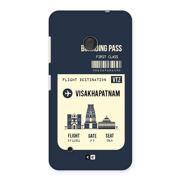 Vishakapatnam Boarding Pass Back Case for Lumia 530