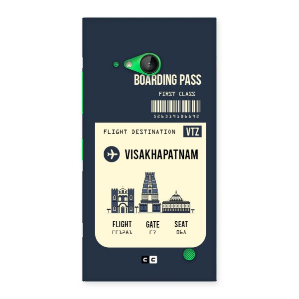 Vishakapatnam Boarding Pass Back Case for Lumia 730