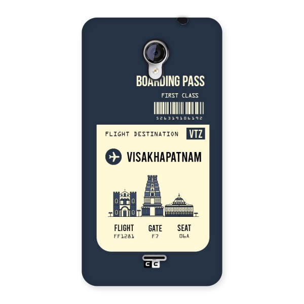 Vishakapatnam Boarding Pass Back Case for Micromax Unite 2 A106
