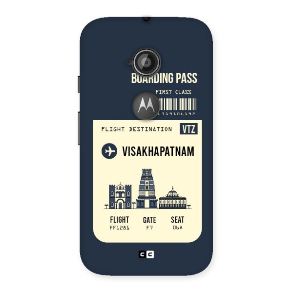 Vishakapatnam Boarding Pass Back Case for Moto E 2nd Gen