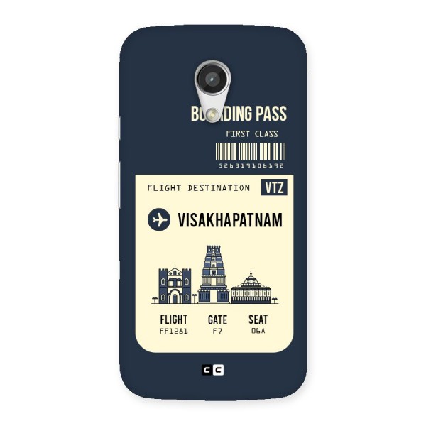 Vishakapatnam Boarding Pass Back Case for Moto G 2nd Gen