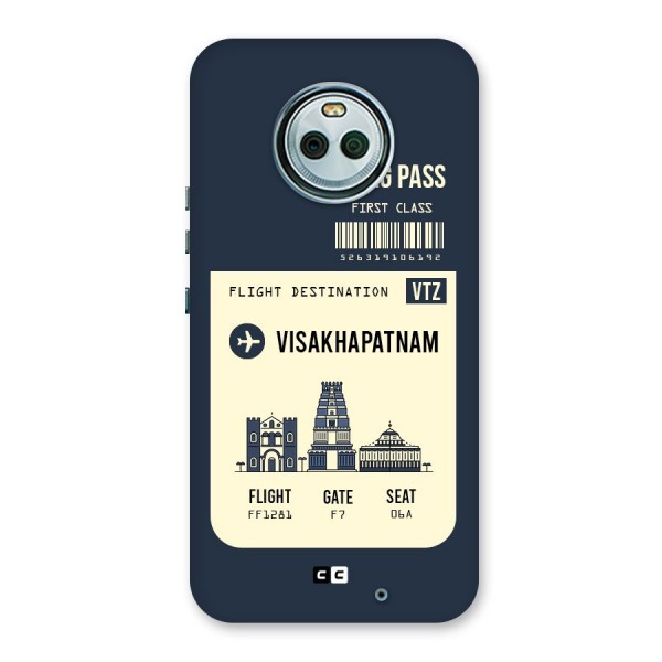 Vishakapatnam Boarding Pass Back Case for Moto X4