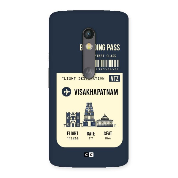 Vishakapatnam Boarding Pass Back Case for Moto X Play