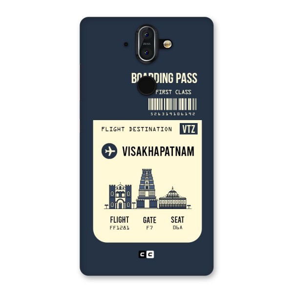 Vishakapatnam Boarding Pass Back Case for Nokia 8 Sirocco