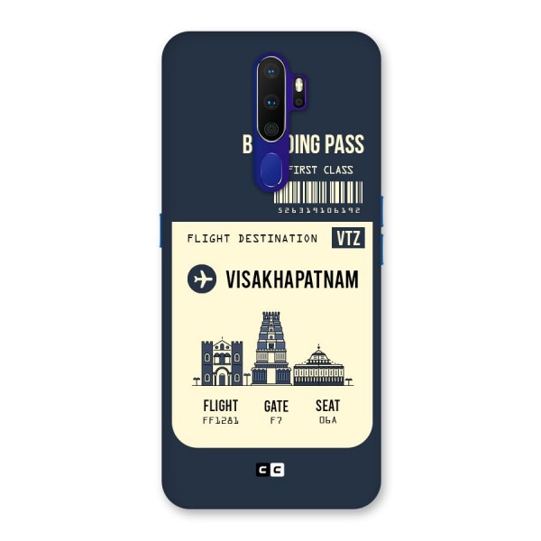 Vishakapatnam Boarding Pass Back Case for Oppo A9 (2020)