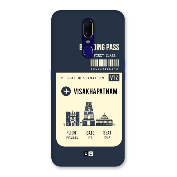 Vishakapatnam Boarding Pass Back Case for Oppo F11