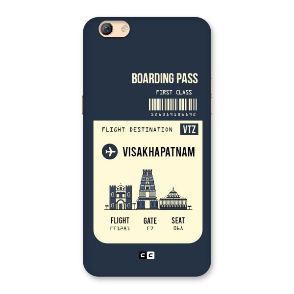 Vishakapatnam Boarding Pass Back Case for Oppo F3 Plus