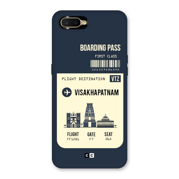 Vishakapatnam Boarding Pass Back Case for Oppo K1