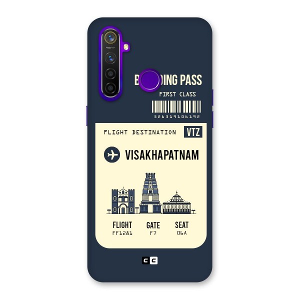 Vishakapatnam Boarding Pass Back Case for Realme 5 Pro