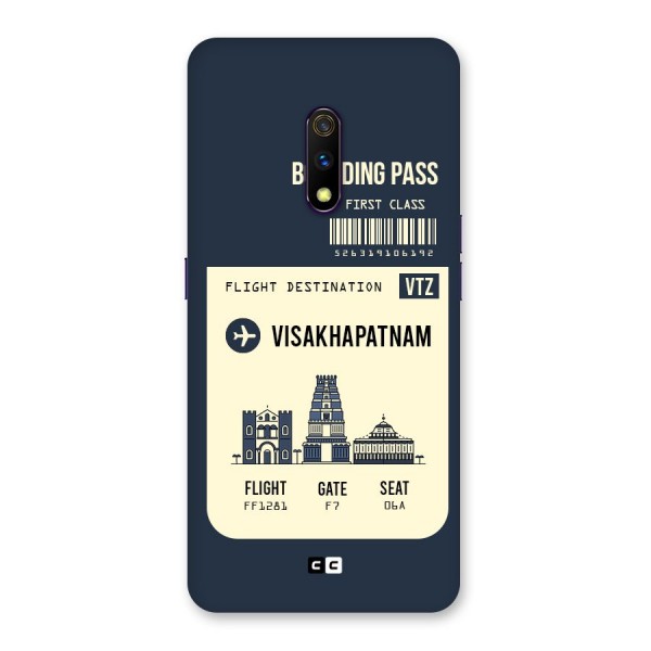 Vishakapatnam Boarding Pass Back Case for Realme X