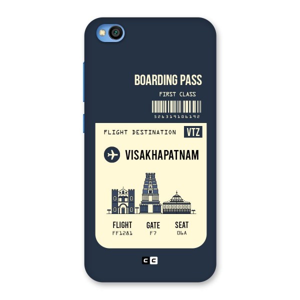 Vishakapatnam Boarding Pass Back Case for Redmi Go