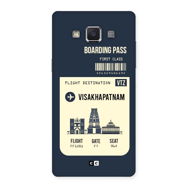 Vishakapatnam Boarding Pass Back Case for Samsung Galaxy A5