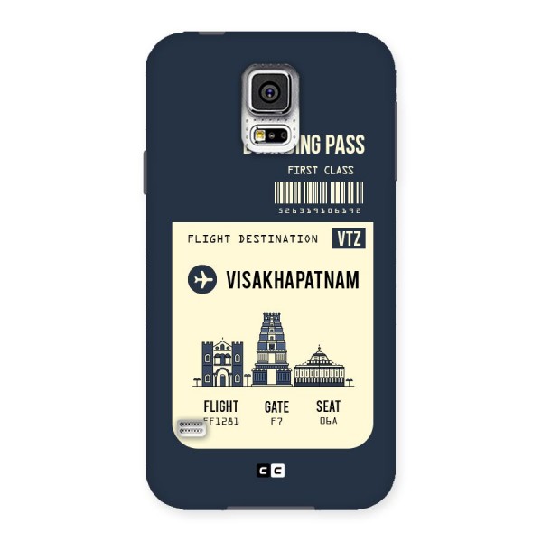 Vishakapatnam Boarding Pass Back Case for Samsung Galaxy S5