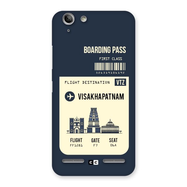 Vishakapatnam Boarding Pass Back Case for Vibe K5 Plus
