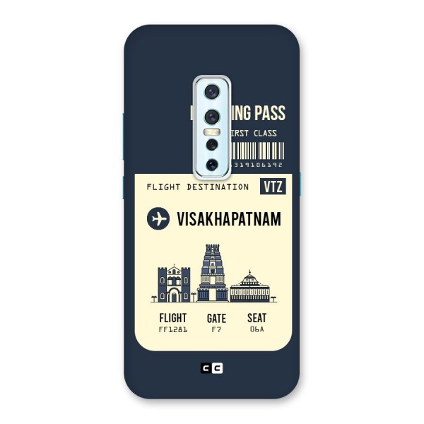 Vishakapatnam Boarding Pass Back Case for Vivo V17 Pro