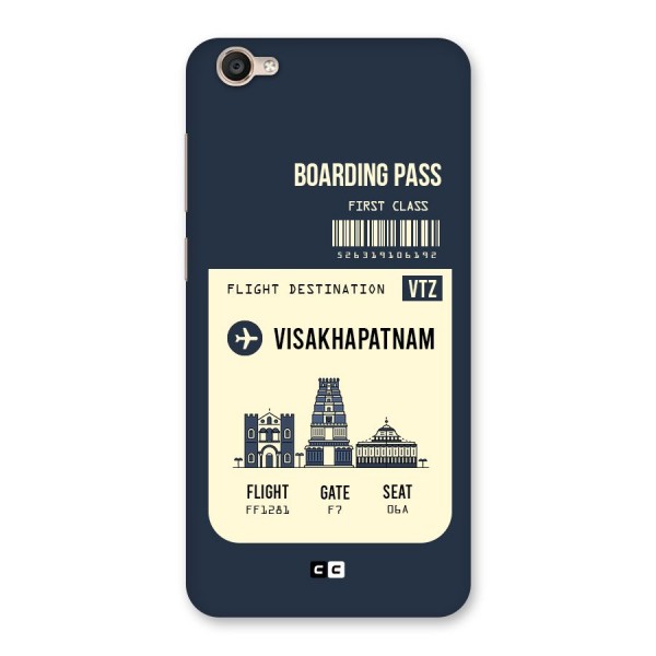 Vishakapatnam Boarding Pass Back Case for Vivo Y55