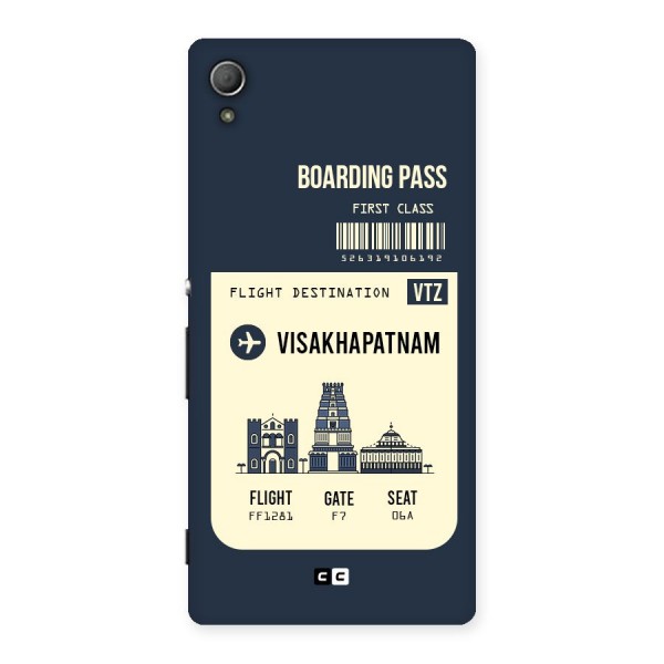 Vishakapatnam Boarding Pass Back Case for Xperia Z3 Plus