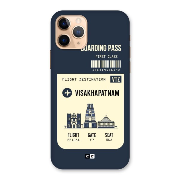 Vishakapatnam Boarding Pass Back Case for iPhone 11 Pro