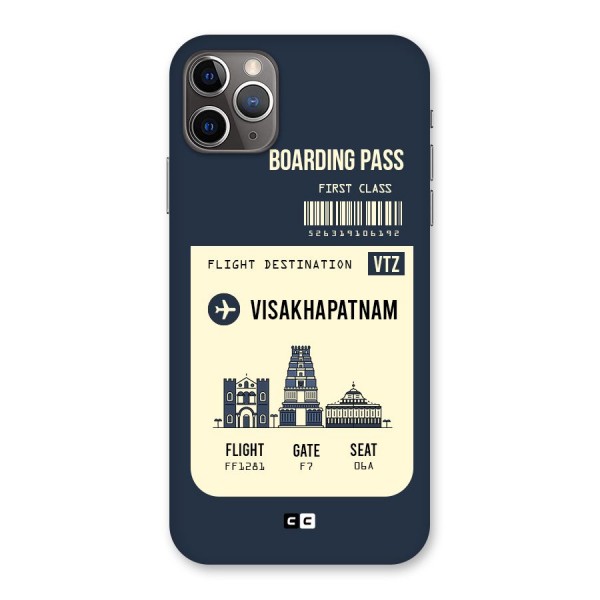 Vishakapatnam Boarding Pass Back Case for iPhone 11 Pro Max