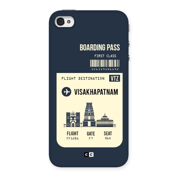 Vishakapatnam Boarding Pass Back Case for iPhone 4 4s