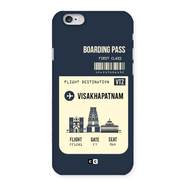 Vishakapatnam Boarding Pass Back Case for iPhone 6 6S