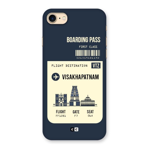 Vishakapatnam Boarding Pass Back Case for iPhone 7
