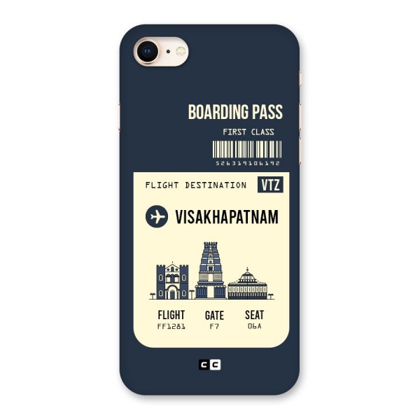 Vishakapatnam Boarding Pass Back Case for iPhone 8