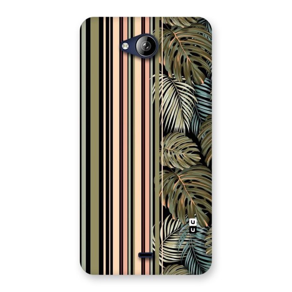 Visual Art Leafs Back Case for Canvas Play Q355